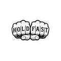 Hold Fast Tattoo Fists Sticker, Black and White Bold Knuckle Art