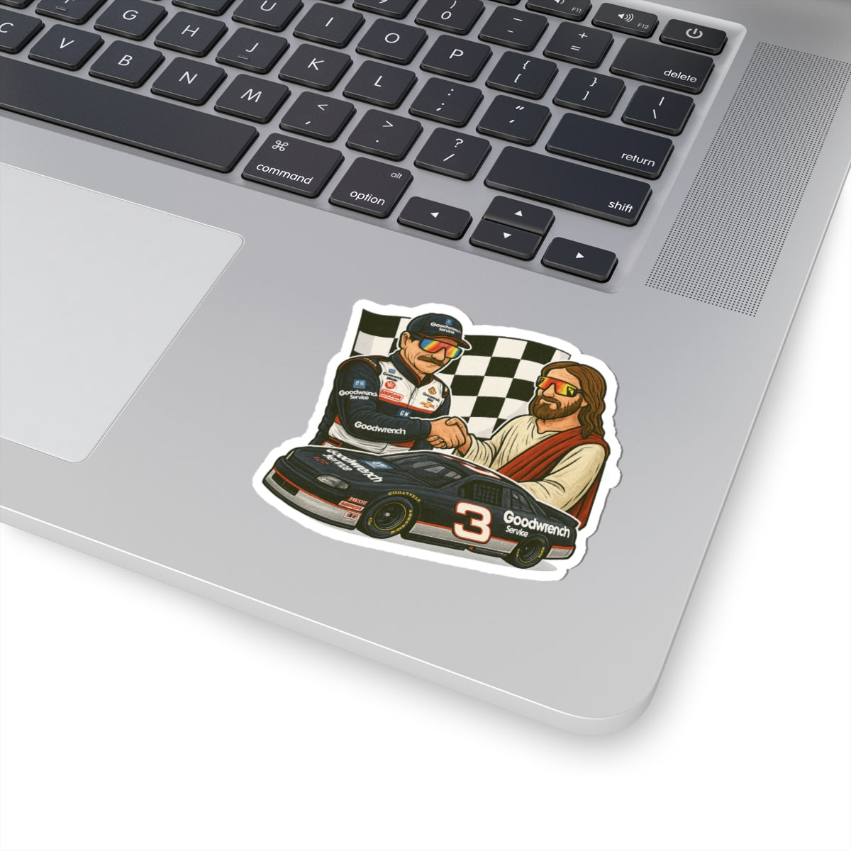 God, Grit And Gasoline, Dale & Jesus Patriotic Sticker