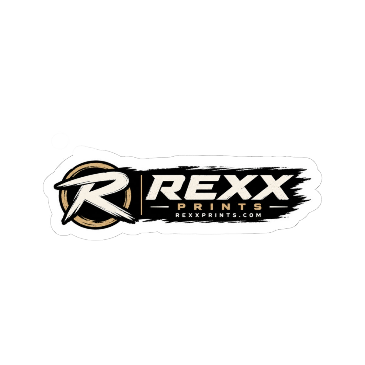 REXXPRINTS Wordmark Sticker | Bold Brand Logo Vinyl Decal | Bumper Sticker for Truck, Toolbox, Laptop
