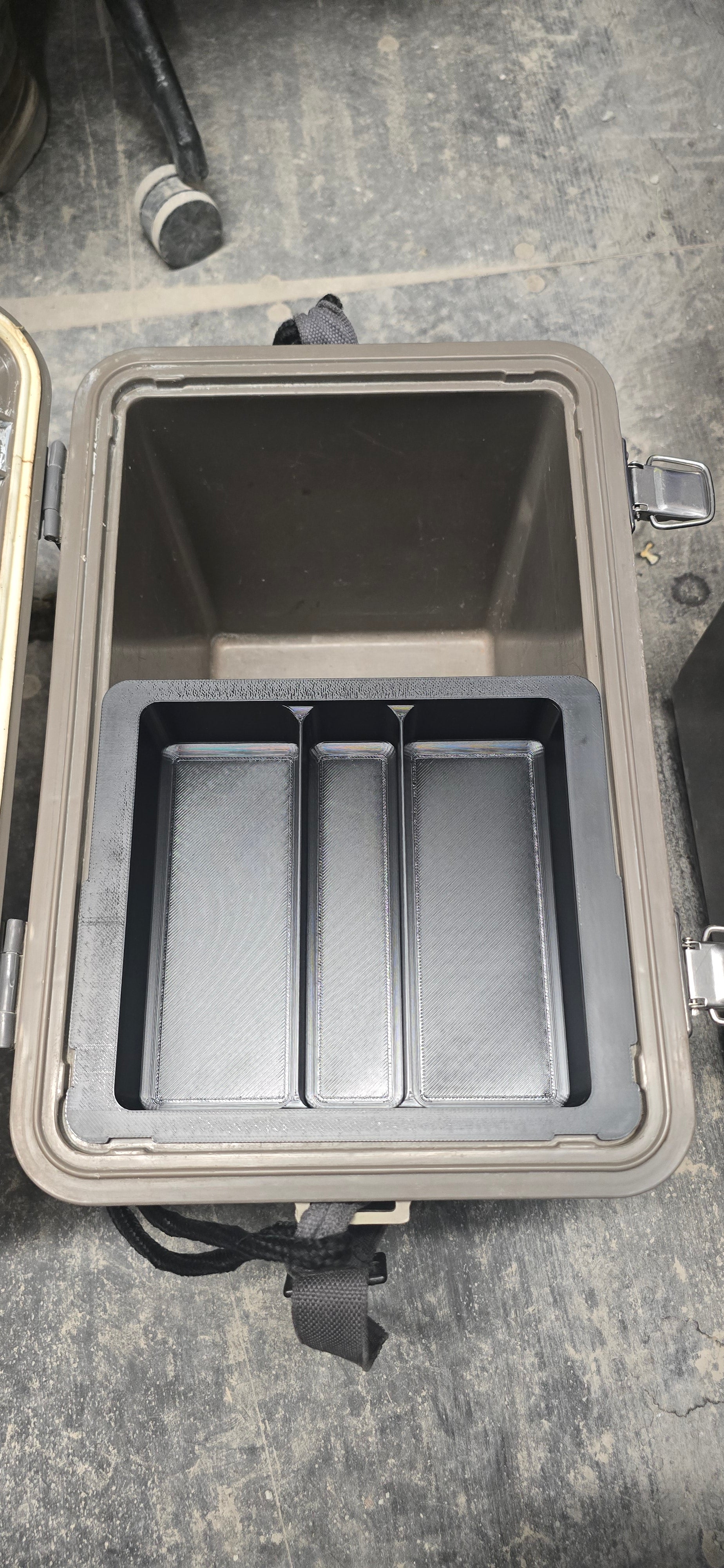 Engel 19 Qt Cooler Insert - 3-Slot Can & Bottle Organizer Tray