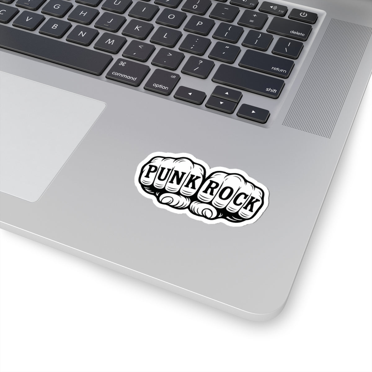 Punk Rock Sticker, Bold Knuckle Tattoo Design