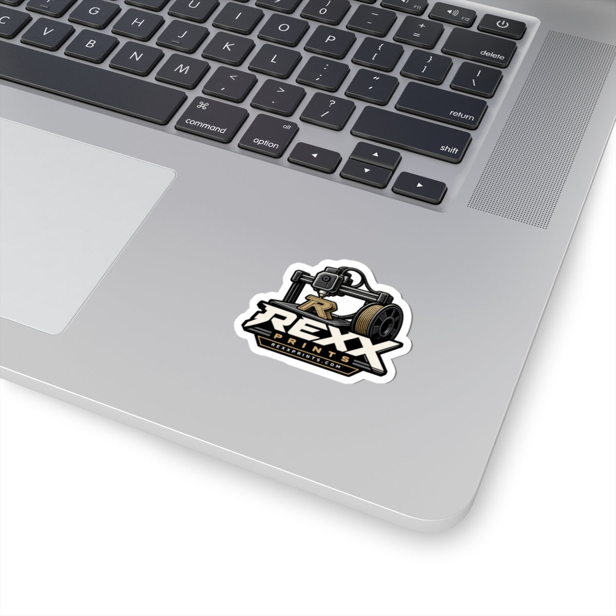 REXXPRINTS 3D Printer Logo Sticker | Maker Vinyl Decal | 3D Printing Enthusiast Sticker for Laptop, Toolbox, Water Bottle
