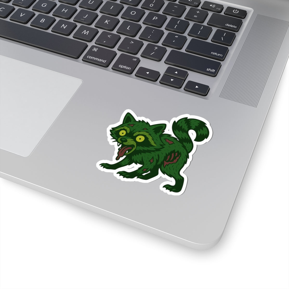 Zombie Raccoon Sticker, Undead Trash Panda with Attitude