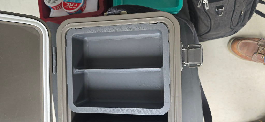 Engel 13 Qt Cooler Insert - 2" Deep Divided Tray | Can, Gear & EDC Organizer