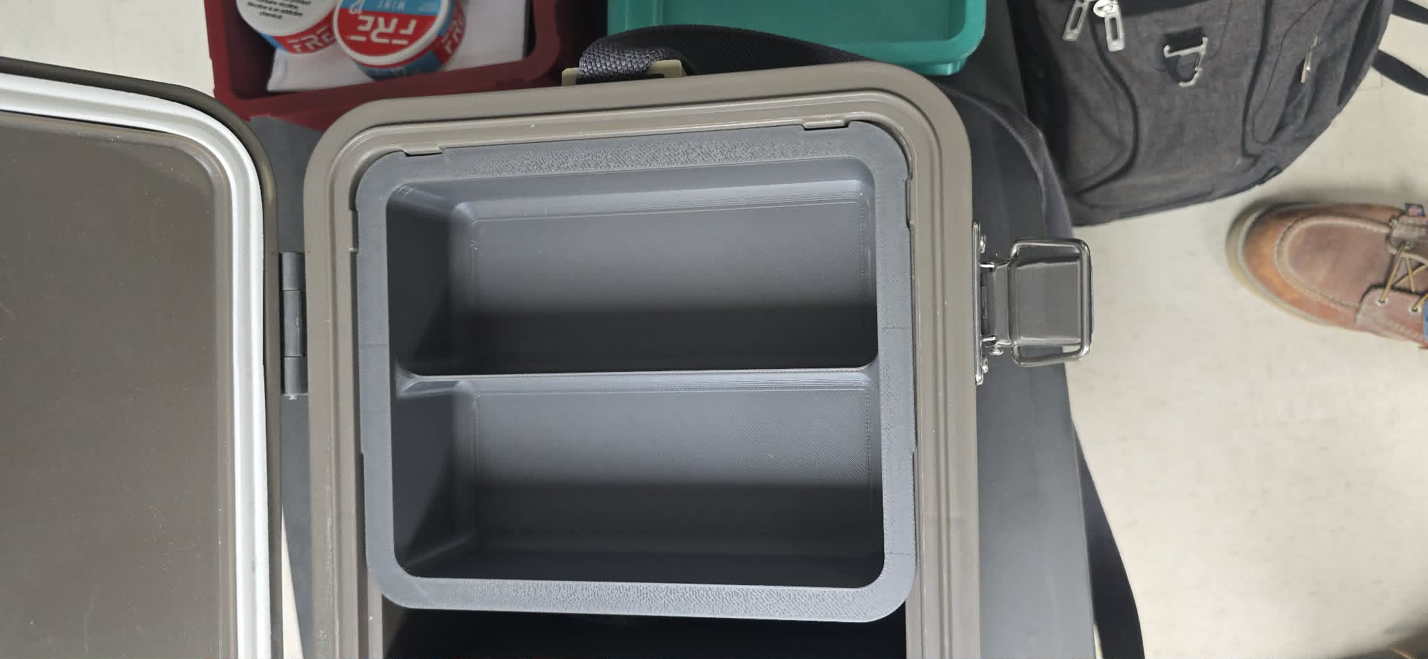 Engel 13 Qt Cooler Insert - 2" Deep Divided Tray | Can, Gear & EDC Organizer